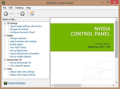 How to use NVIDIA Control Panel